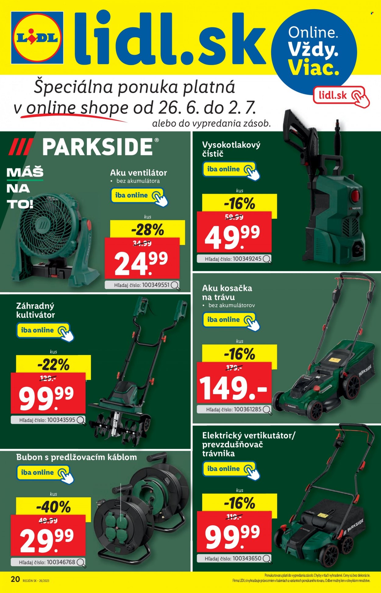 Leták Lidl - 26.6.2023 - 2.7.2023. Strana 20