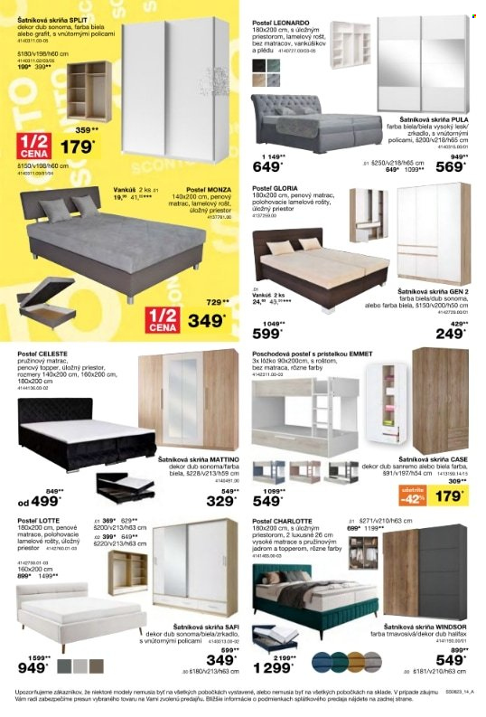 Leták Sconto nábytok - 21.6.2023 - 18.7.2023. Strana 14