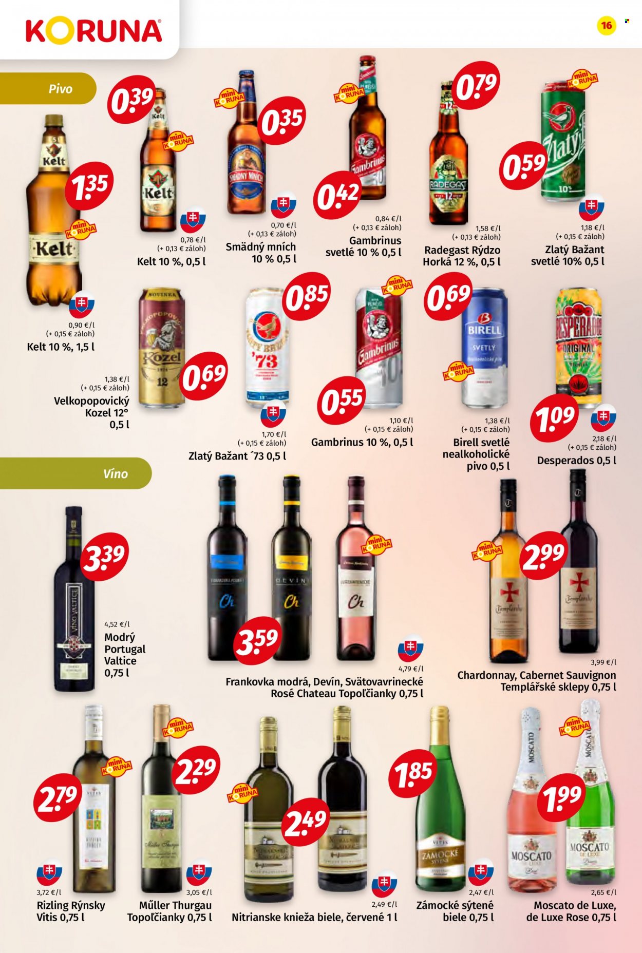 Leták Potraviny KORUNA - 23.6.2023 - 4.7.2023. Strana 16