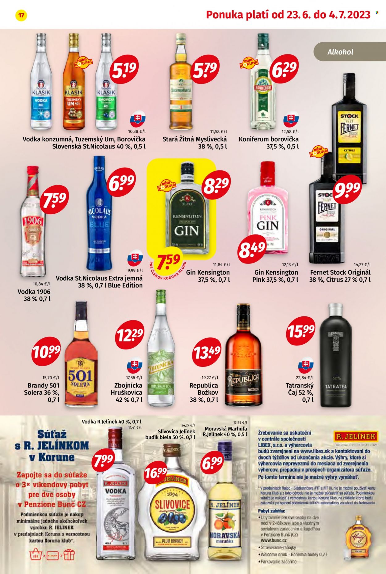 Leták Potraviny KORUNA - 23.6.2023 - 4.7.2023. Strana 17