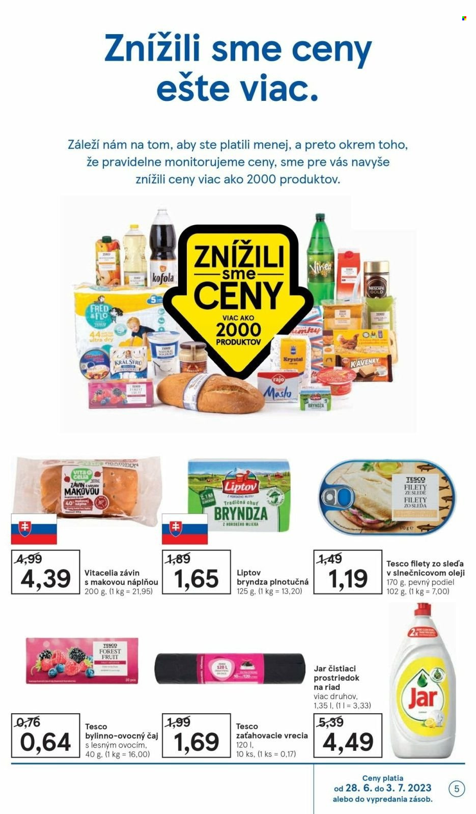 Leták TESCO - 28.6.2023 - 3.7.2023. Strana 5