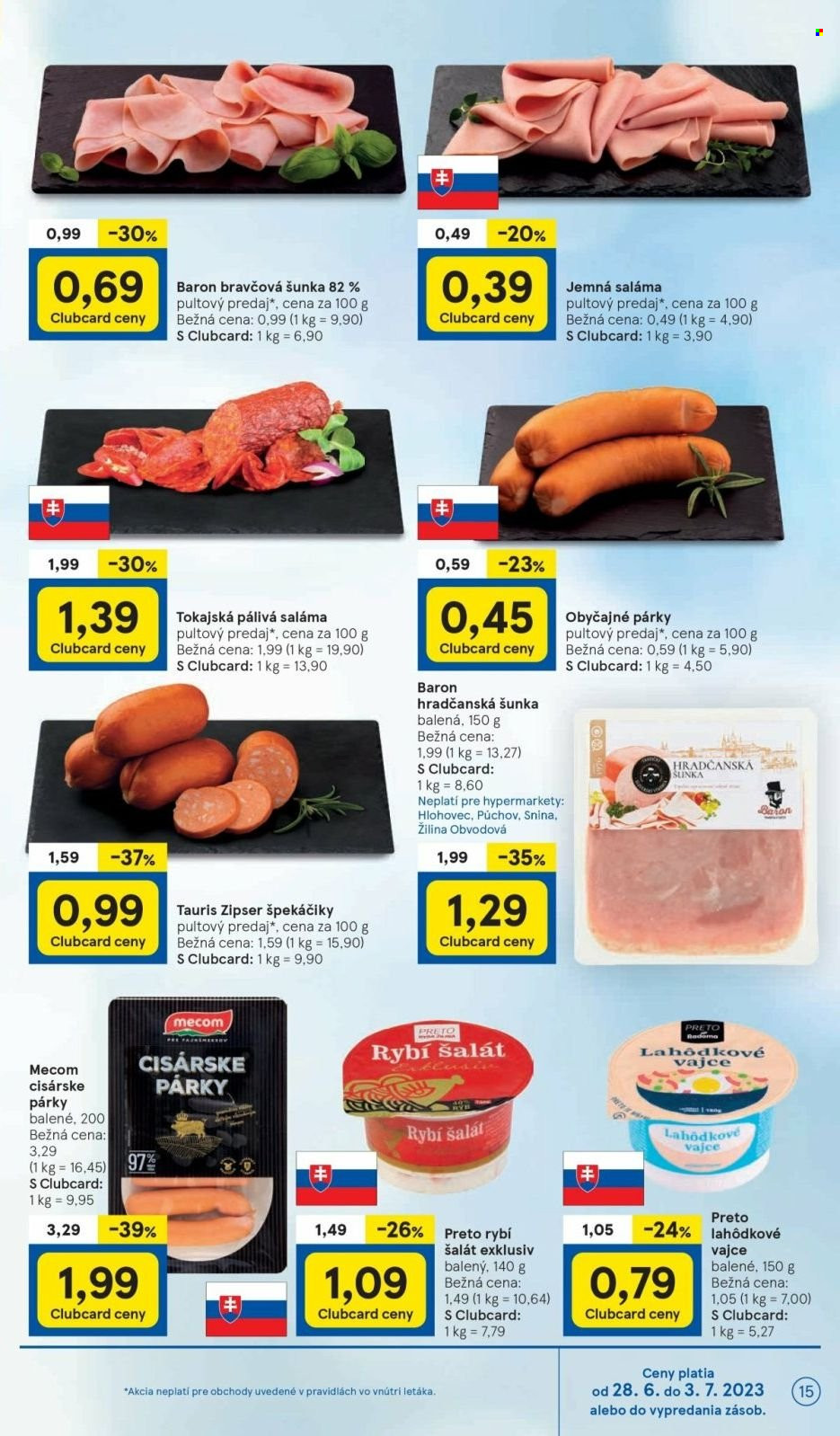 Leták TESCO - 28.6.2023 - 3.7.2023. Strana 15