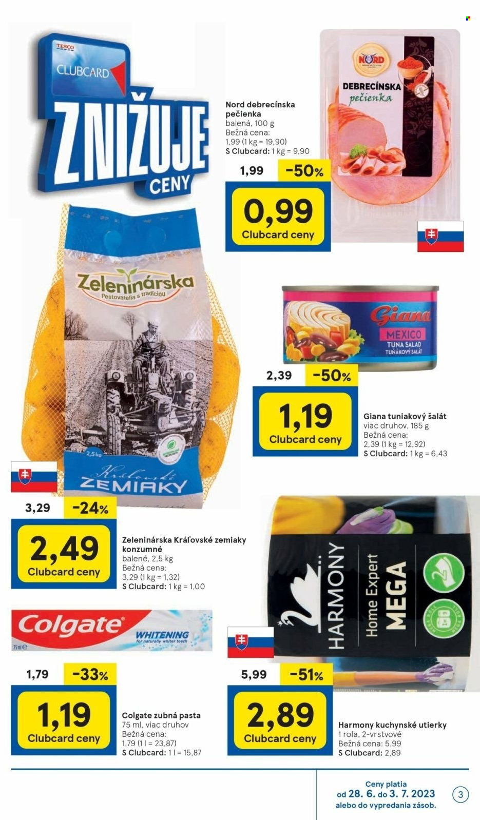 Leták TESCO supermarket - 28.6.2023 - 3.7.2023. Strana 3