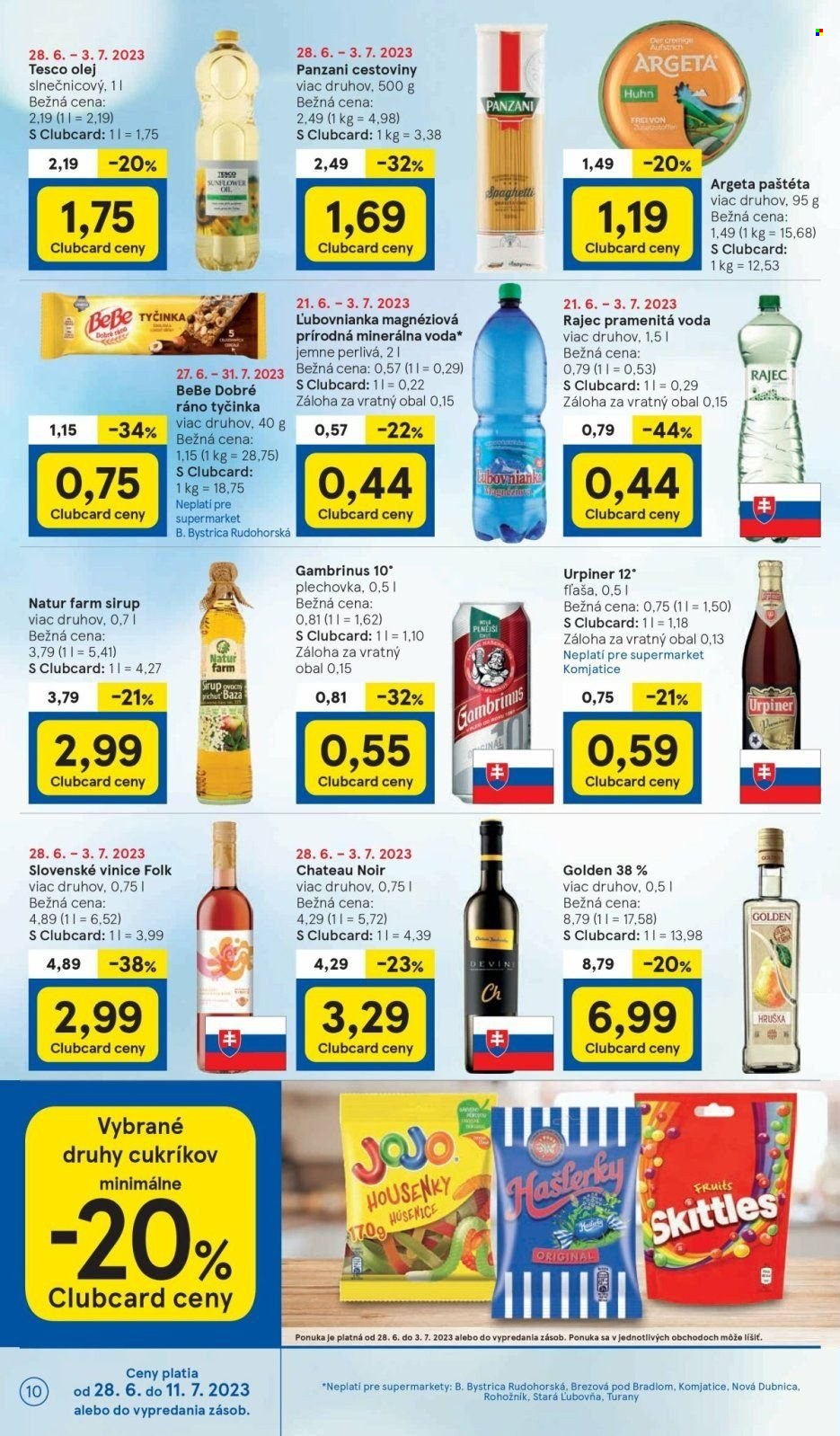 Leták TESCO supermarket - 28.6.2023 - 3.7.2023. Strana 10