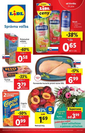 Leták Lidl - 29.6.2023 - 2.7.2023.