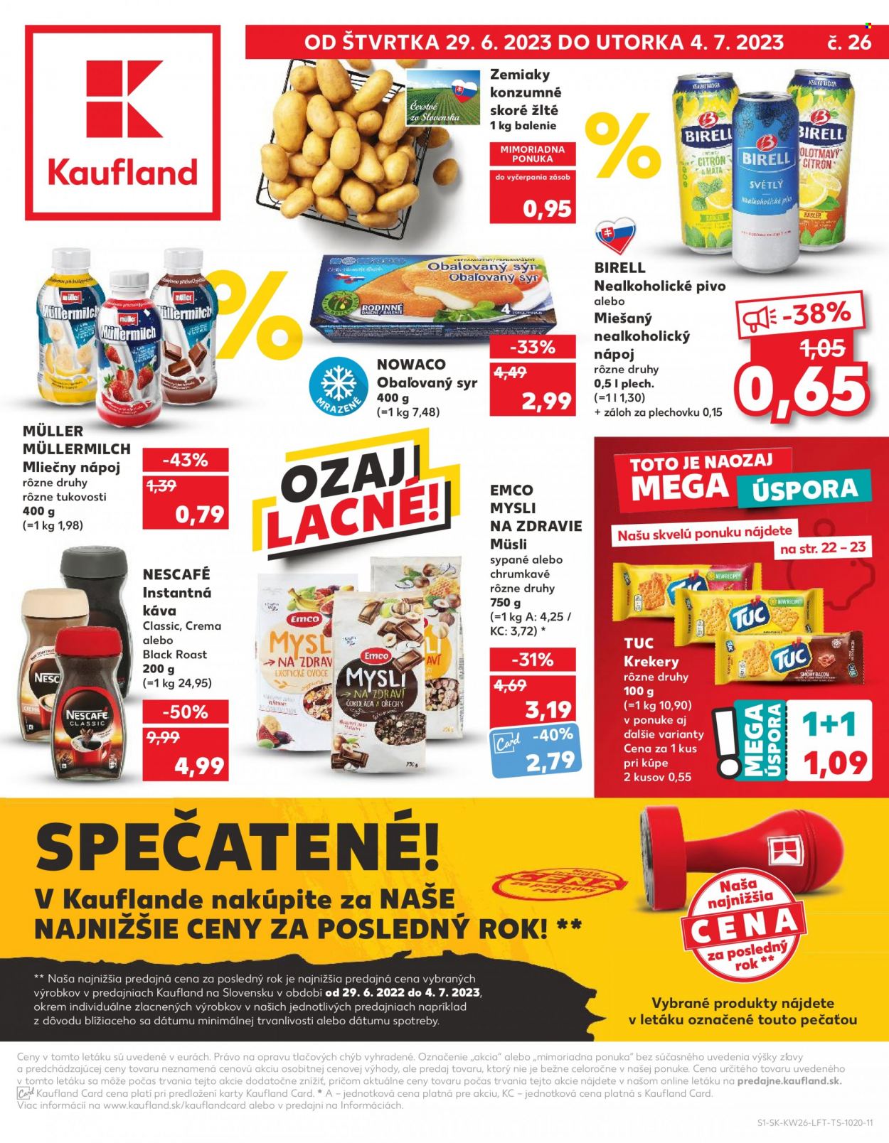 Leták Kaufland - 29.6.2023 - 4.7.2023. Strana 1