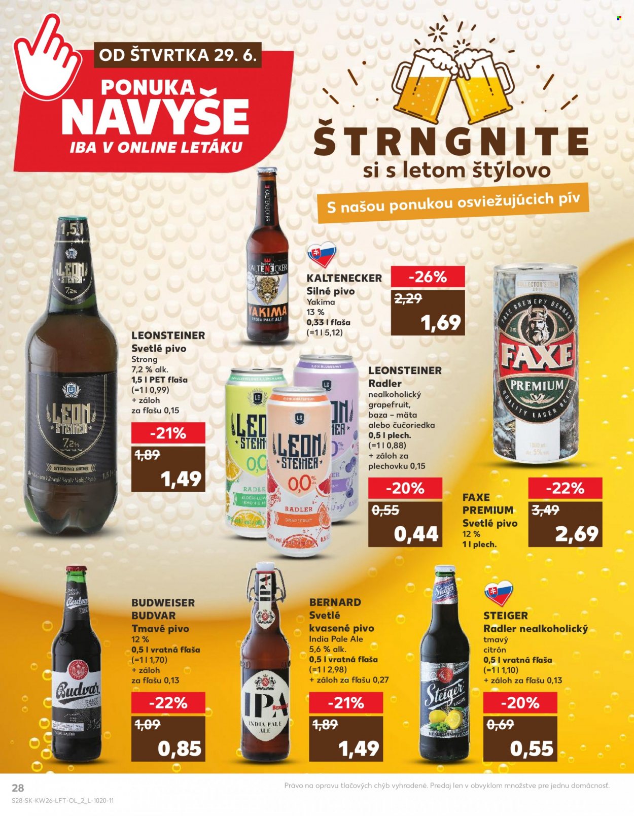 Leták Kaufland - 29.6.2023 - 4.7.2023. Strana 28