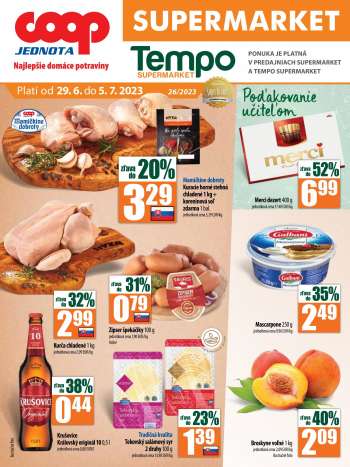 Leták COOP Jednota - 29.6.2023 - 5.7.2023.
