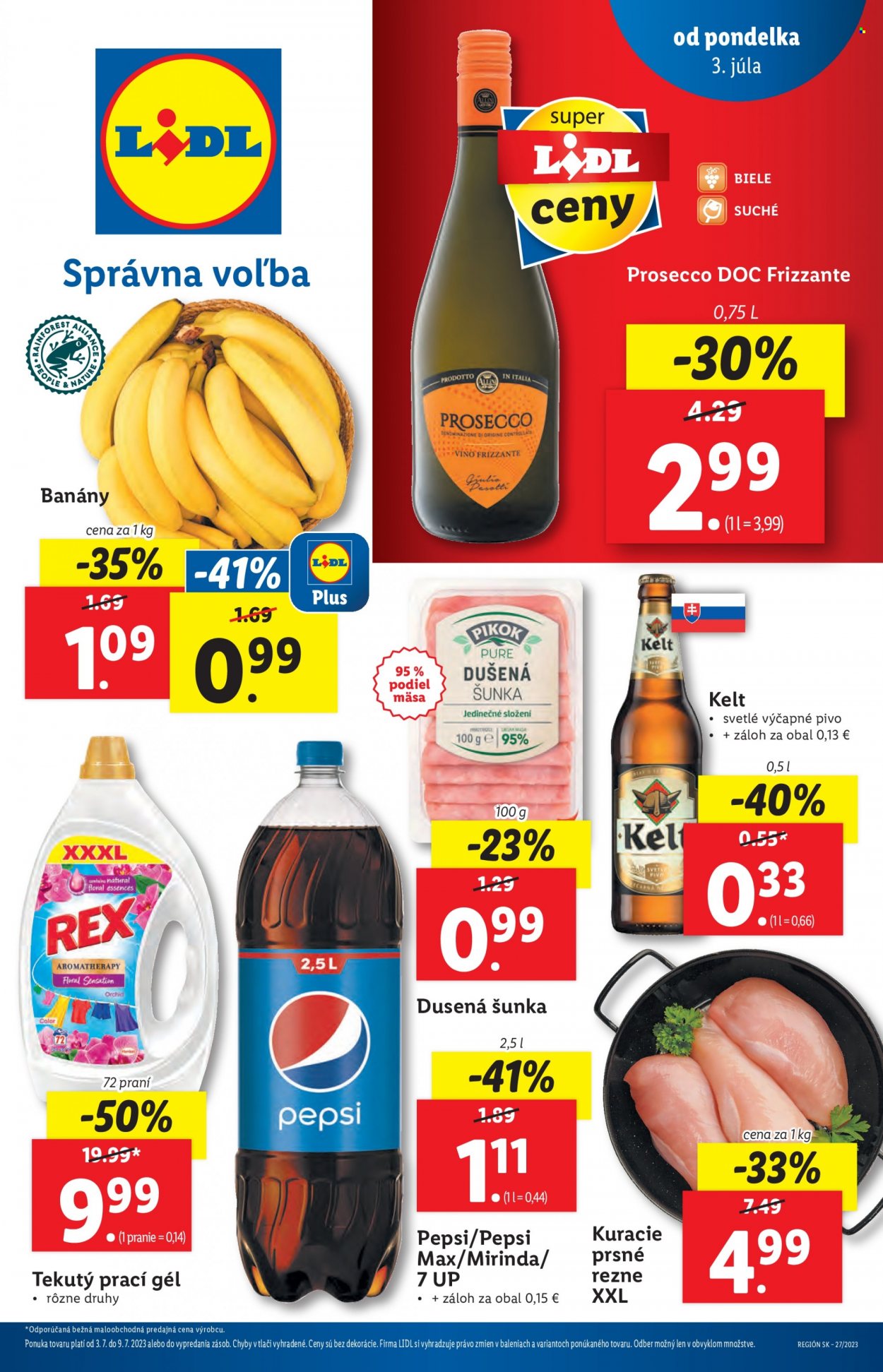 Leták Lidl - 3.7.2023 - 9.7.2023. Strana 1