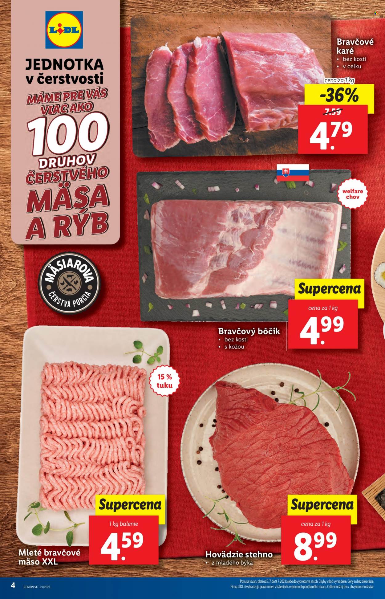 Leták Lidl - 3.7.2023 - 9.7.2023. Strana 4