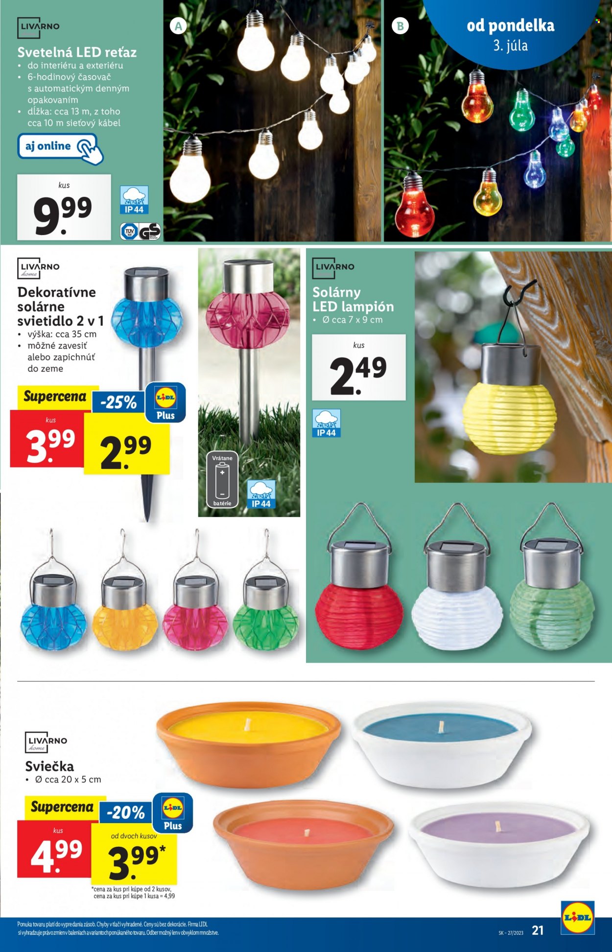 Leták Lidl - 3.7.2023 - 9.7.2023. Strana 21