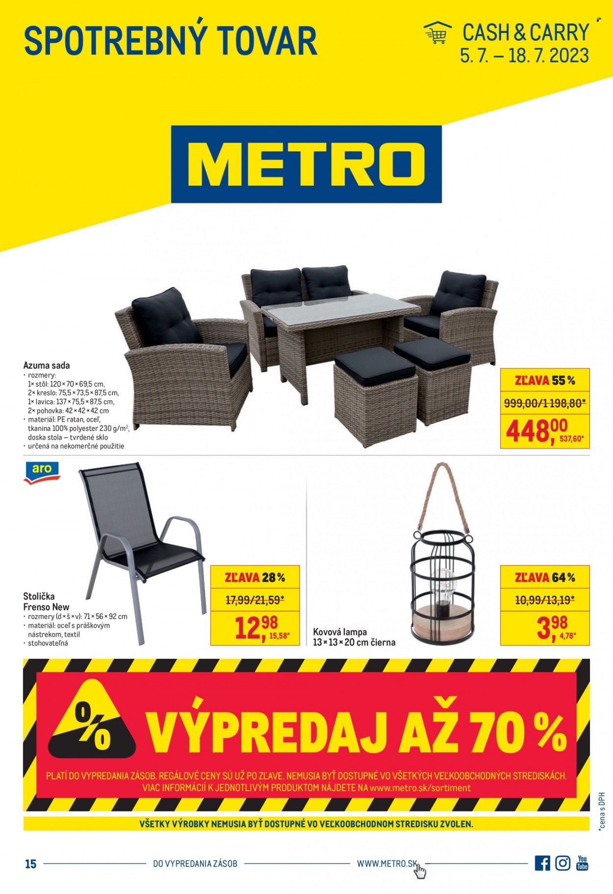 Leták Metro - 5.7.2023 - 18.7.2023. Strana 1
