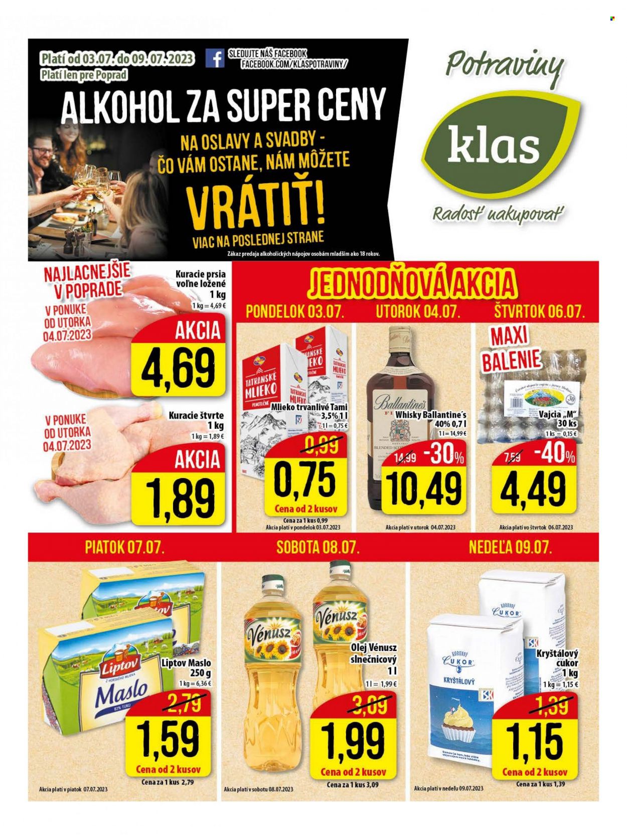 Leták Klas - 3.7.2023 - 9.7.2023. Strana 1