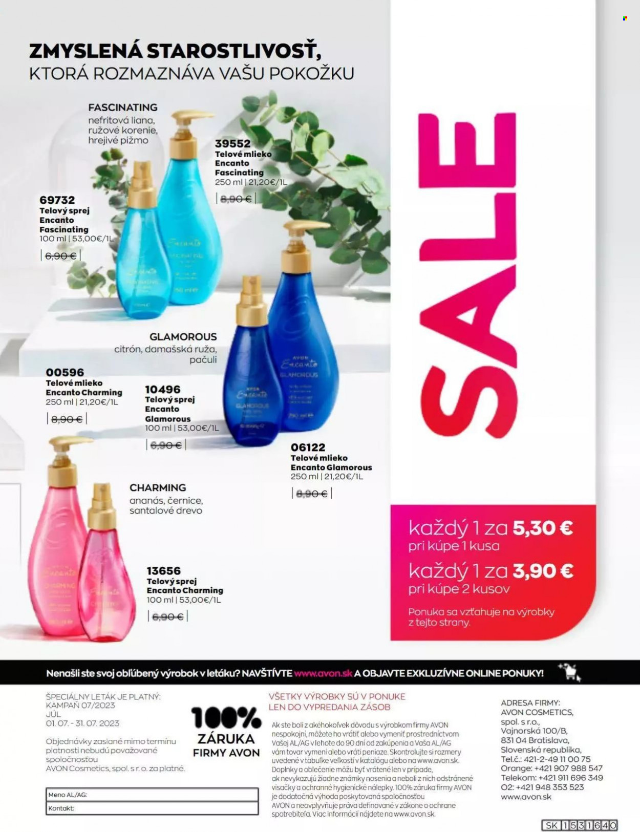 Leták Avon - 1.7.2023 - 31.7.2023. Strana 4