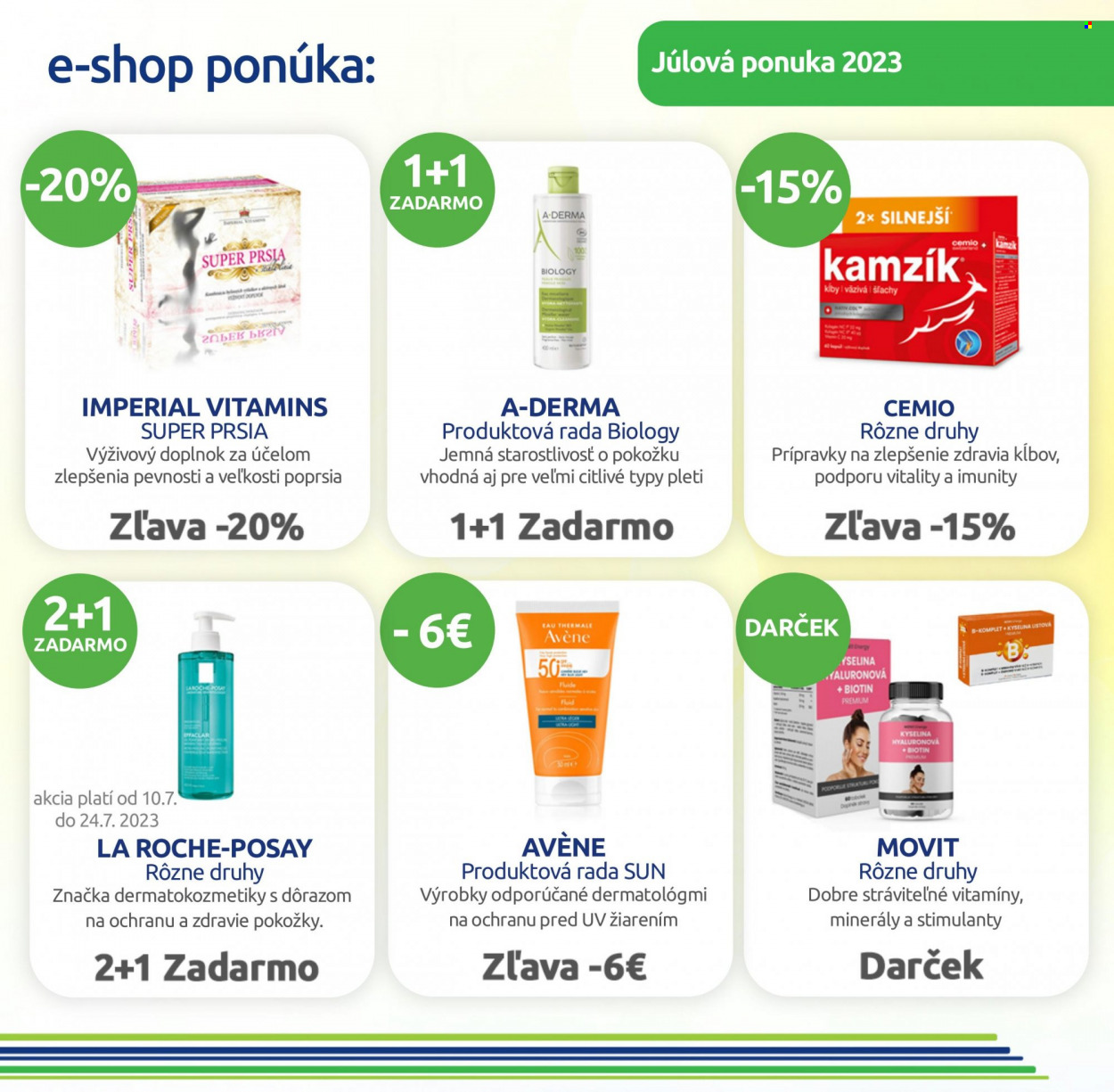 Leták BENU Lekáreň - 1.7.2023 - 31.7.2023. Strana 3
