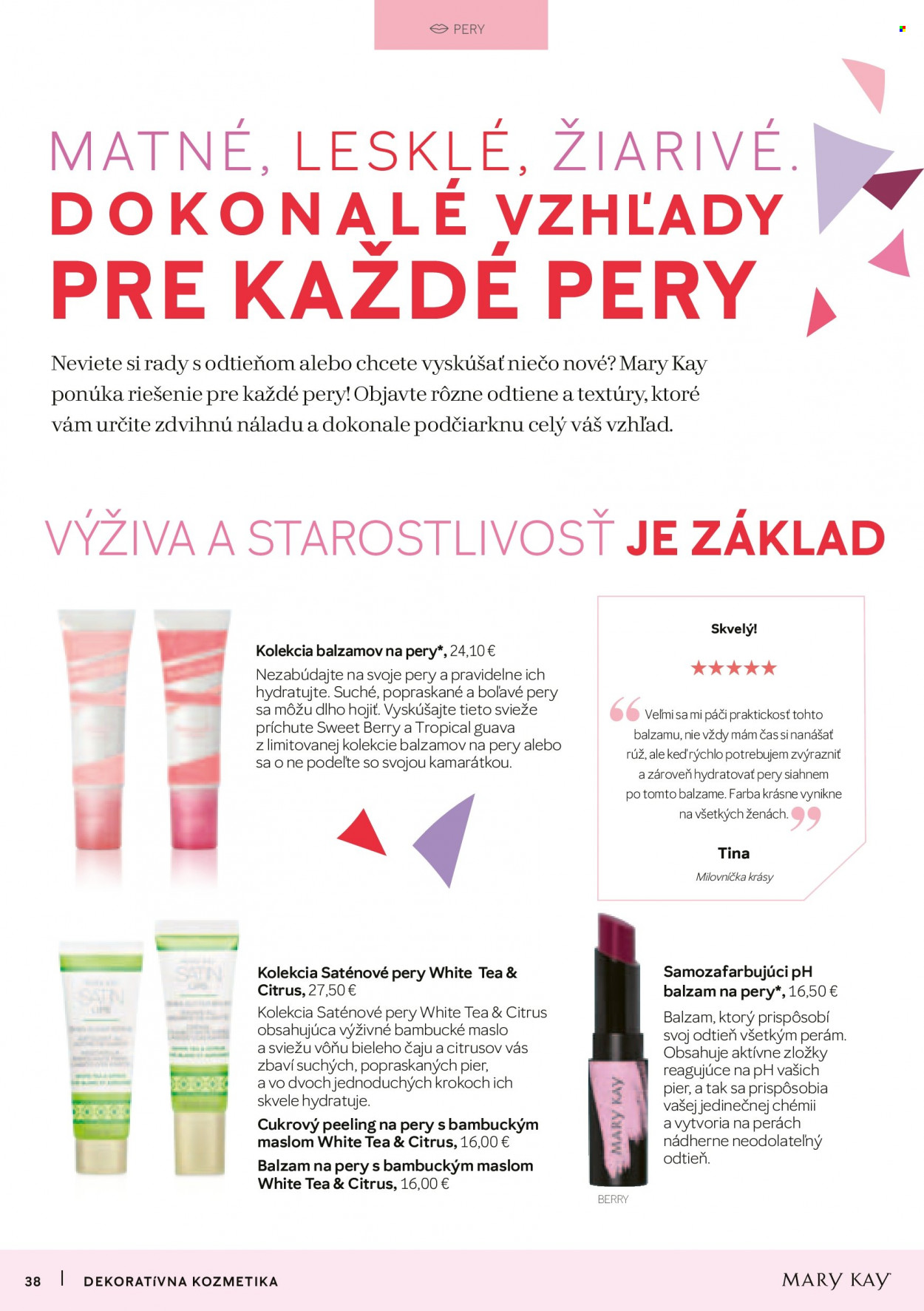 Leták Mary Kay - 1.7.2023 - 30.9.2023. Strana 38
