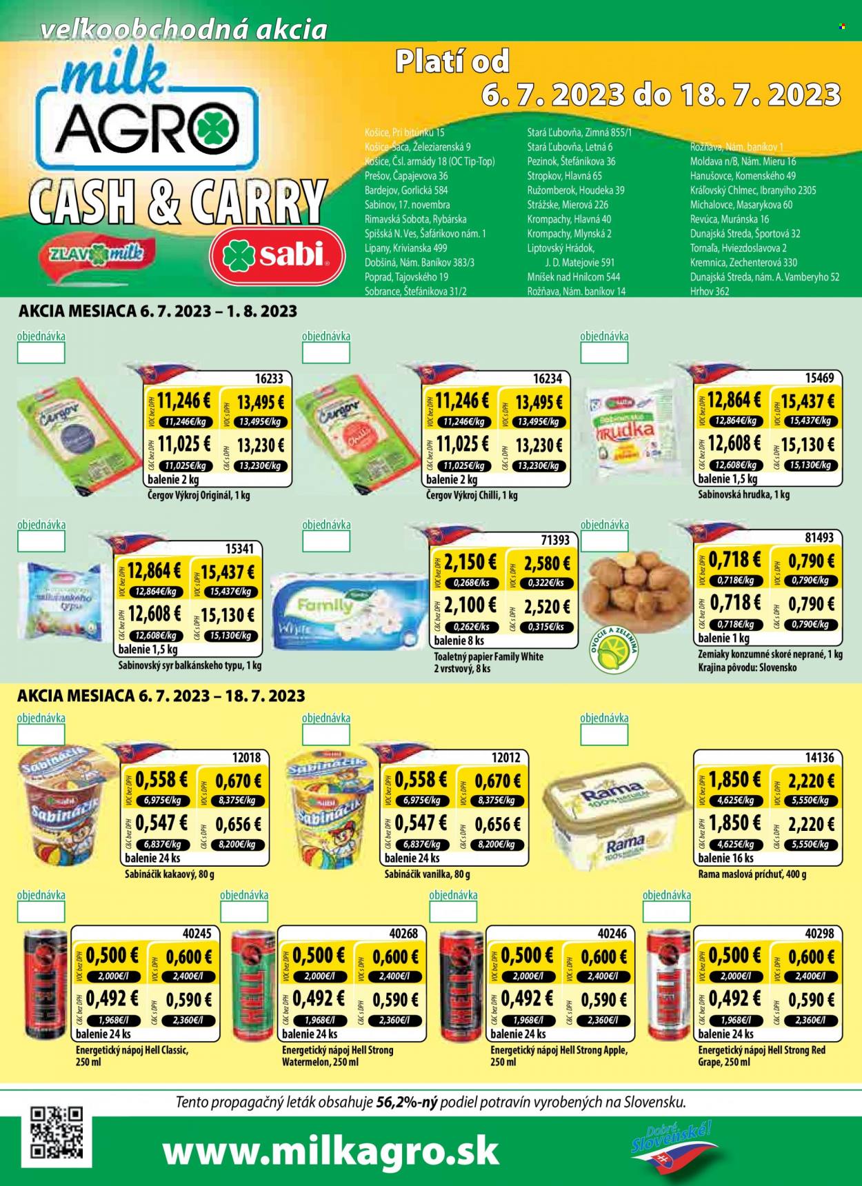 Leták Milk AGRO - 6.7.2023 - 18.7.2023. Strana 1
