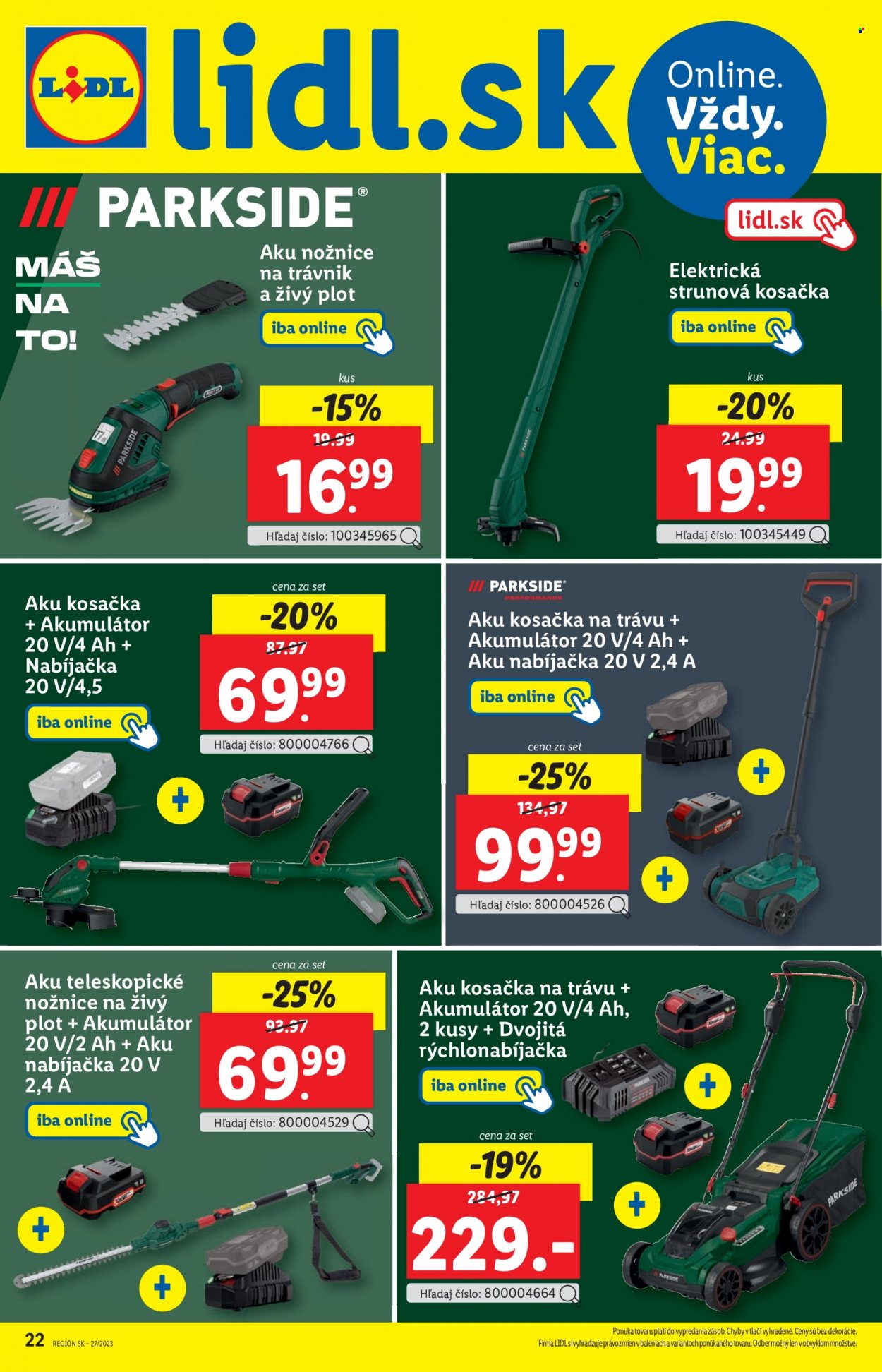 Leták Lidl - 6.7.2023 - 9.7.2023. Strana 22