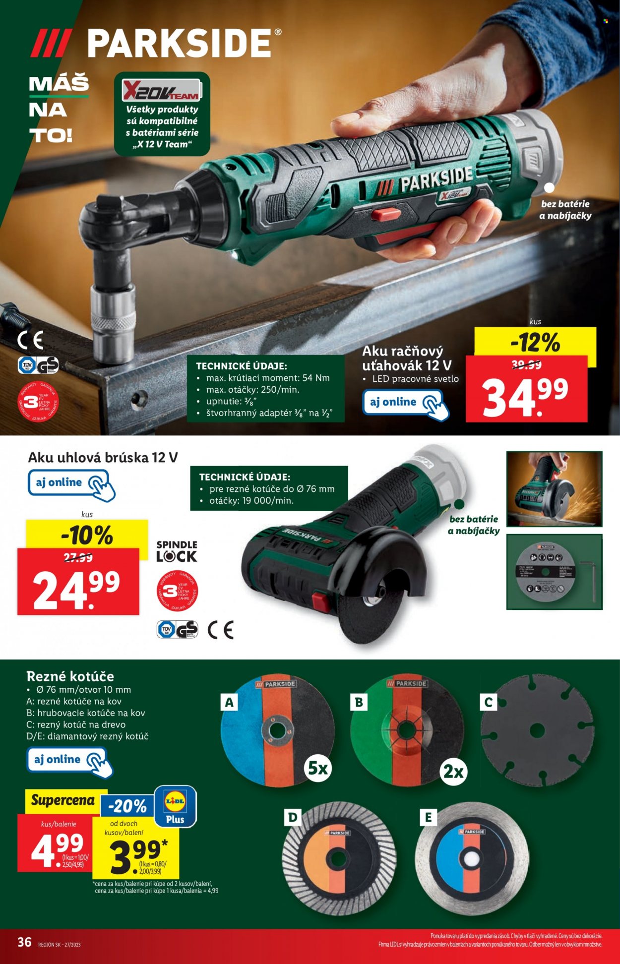 Leták Lidl - 6.7.2023 - 9.7.2023. Strana 36
