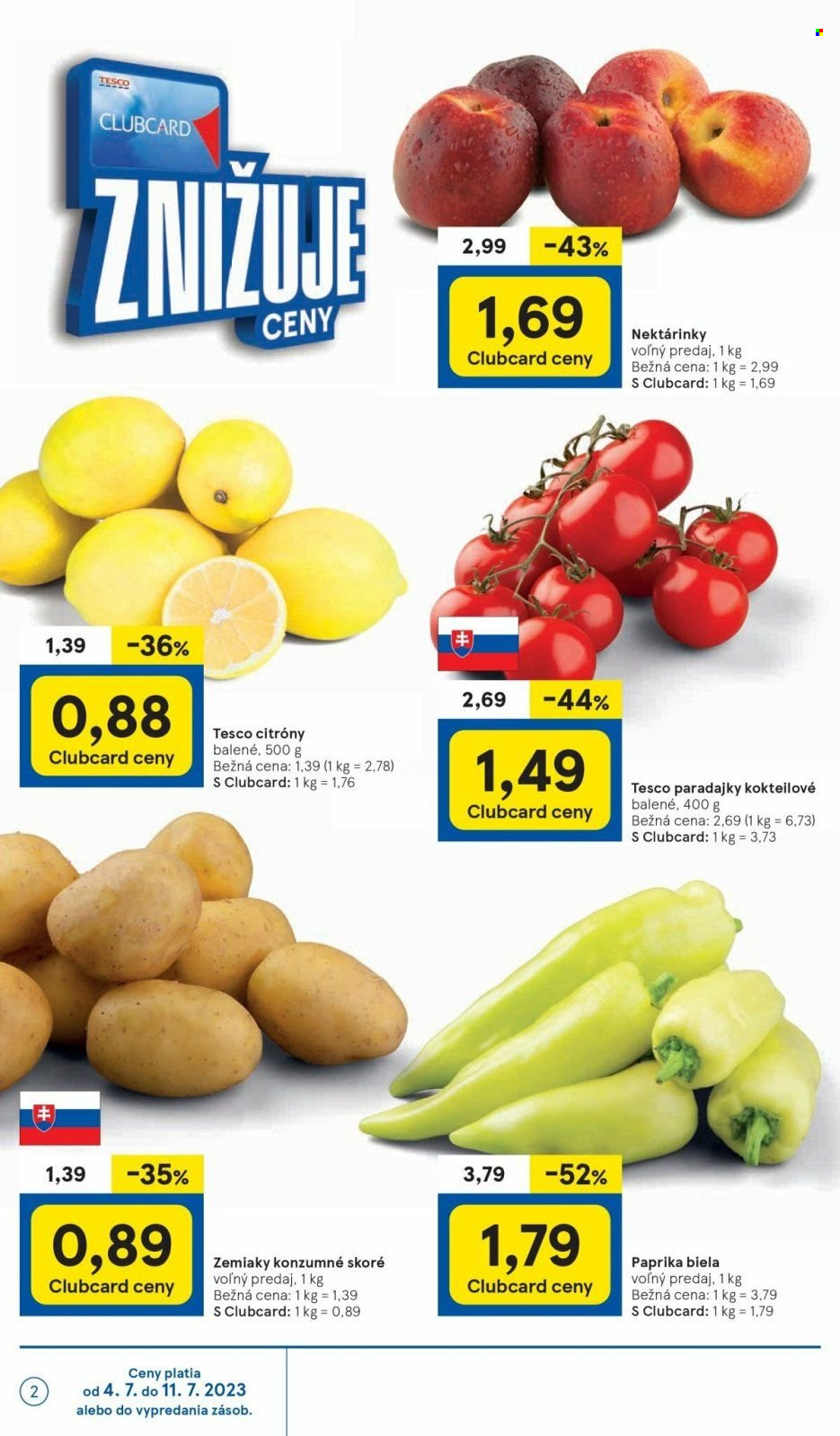 Leták TESCO supermarket - 4.7.2023 - 11.7.2023. Strana 2