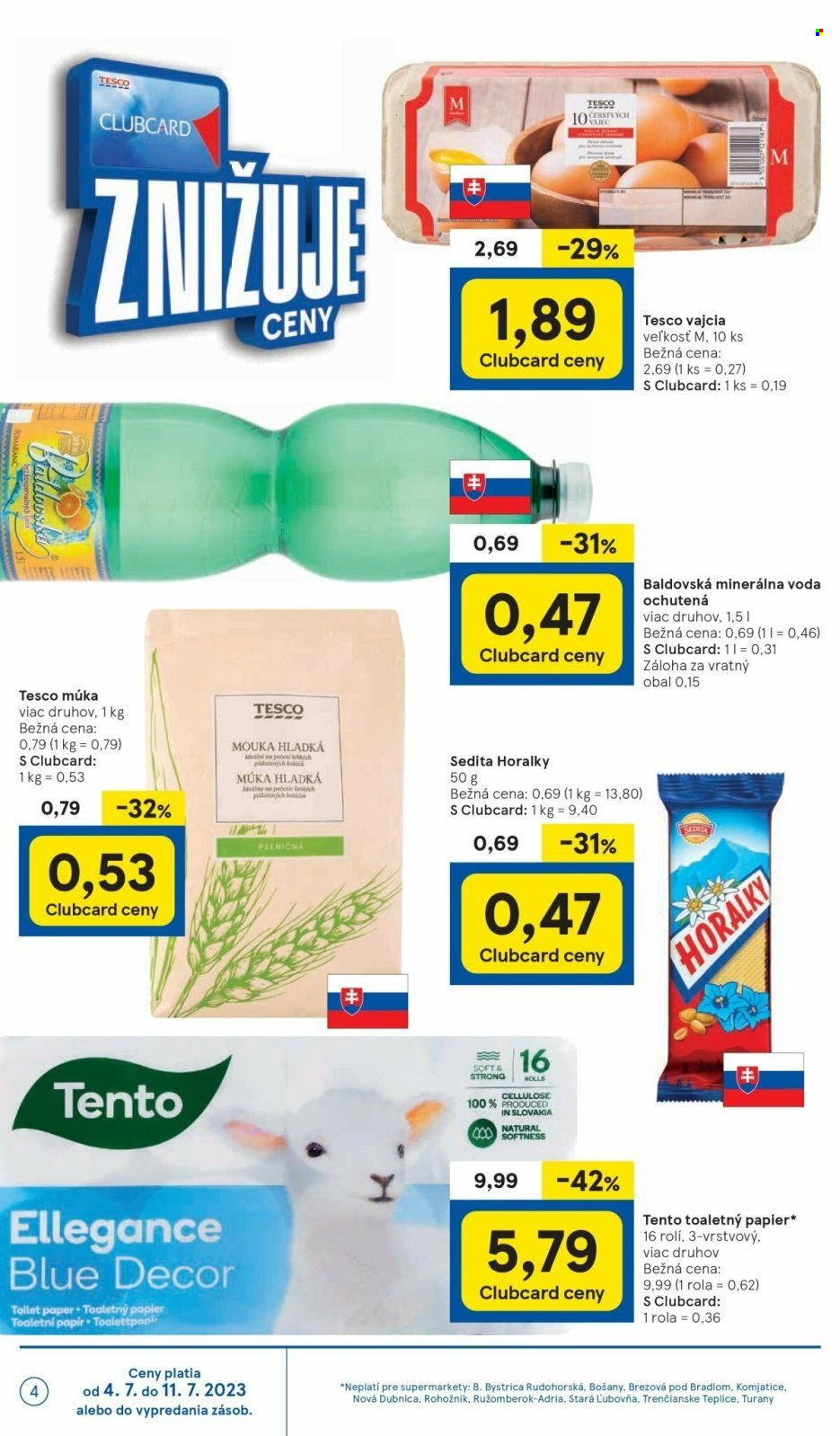 Leták TESCO supermarket - 4.7.2023 - 11.7.2023. Strana 4
