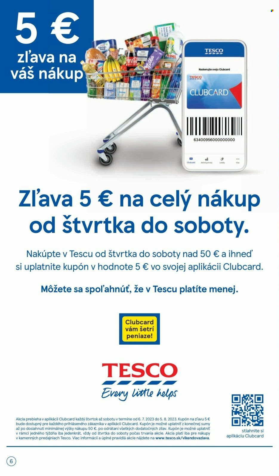 Leták TESCO supermarket - 4.7.2023 - 11.7.2023. Strana 6