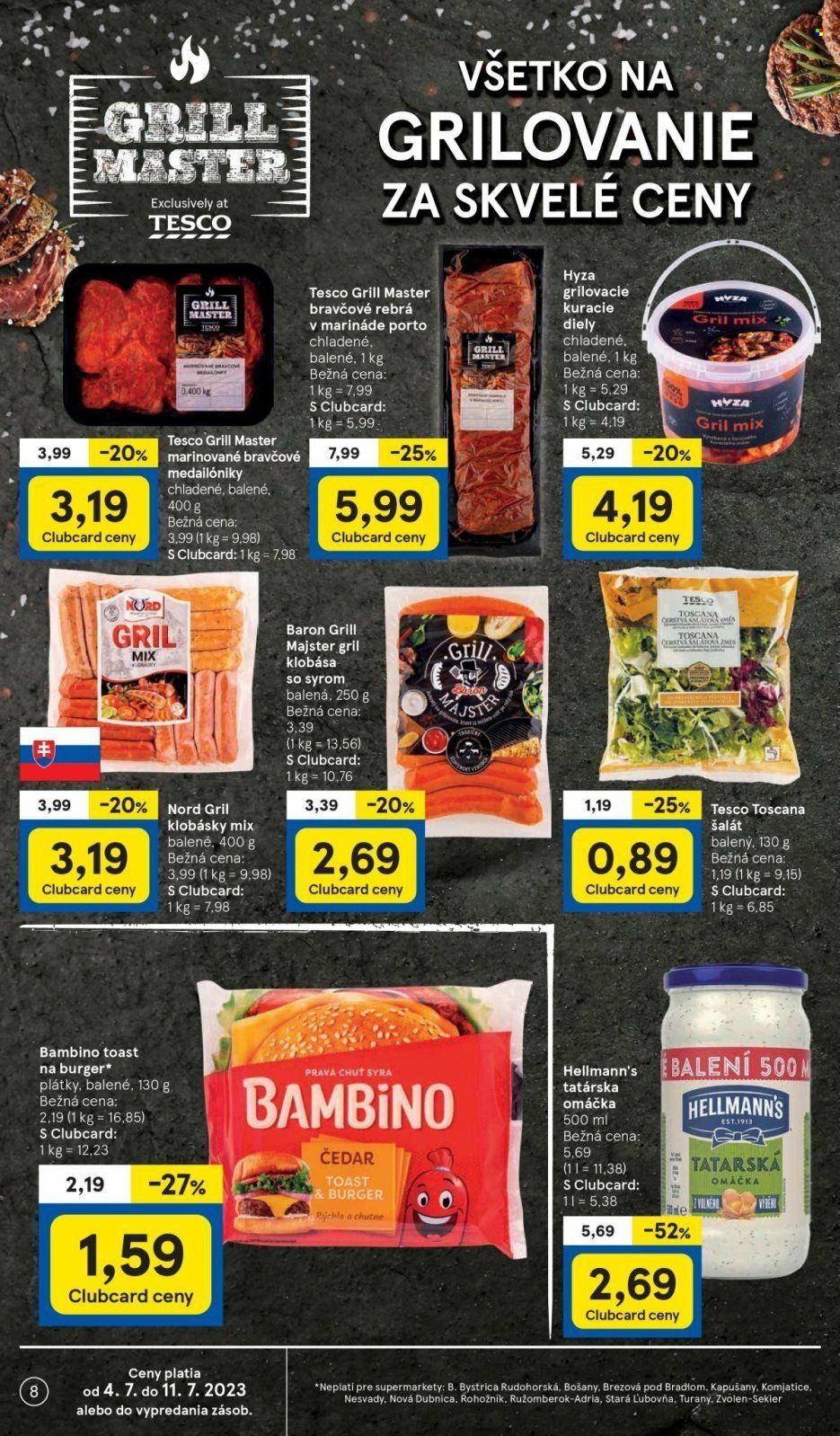 Leták TESCO supermarket - 4.7.2023 - 11.7.2023. Strana 8
