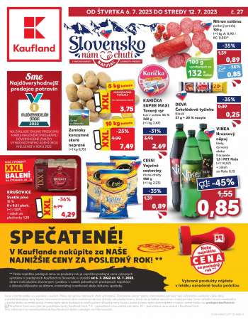 Leták Kaufland - 6.7.2023 - 12.7.2023.