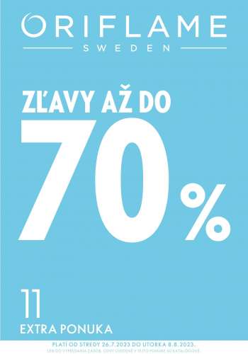 Leták Oriflame - 26.7.2023 - 8.8.2023.