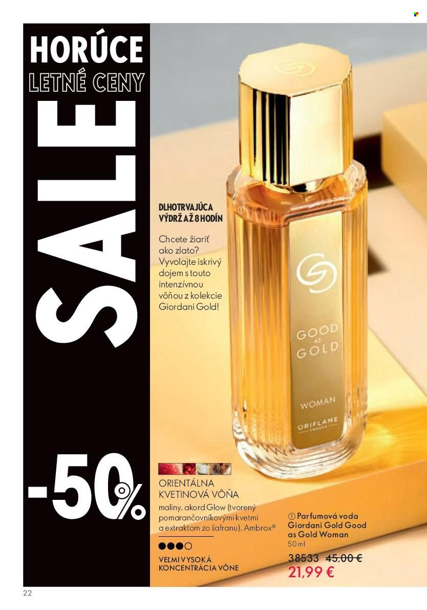 Leták Oriflame - 26.7.2023 - 8.8.2023. Strana 22