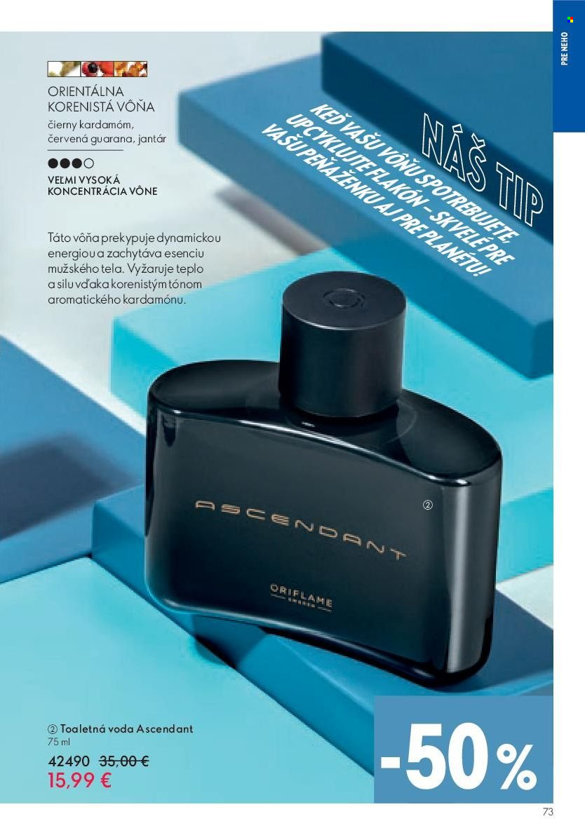 Leták Oriflame - 26.7.2023 - 8.8.2023. Strana 73