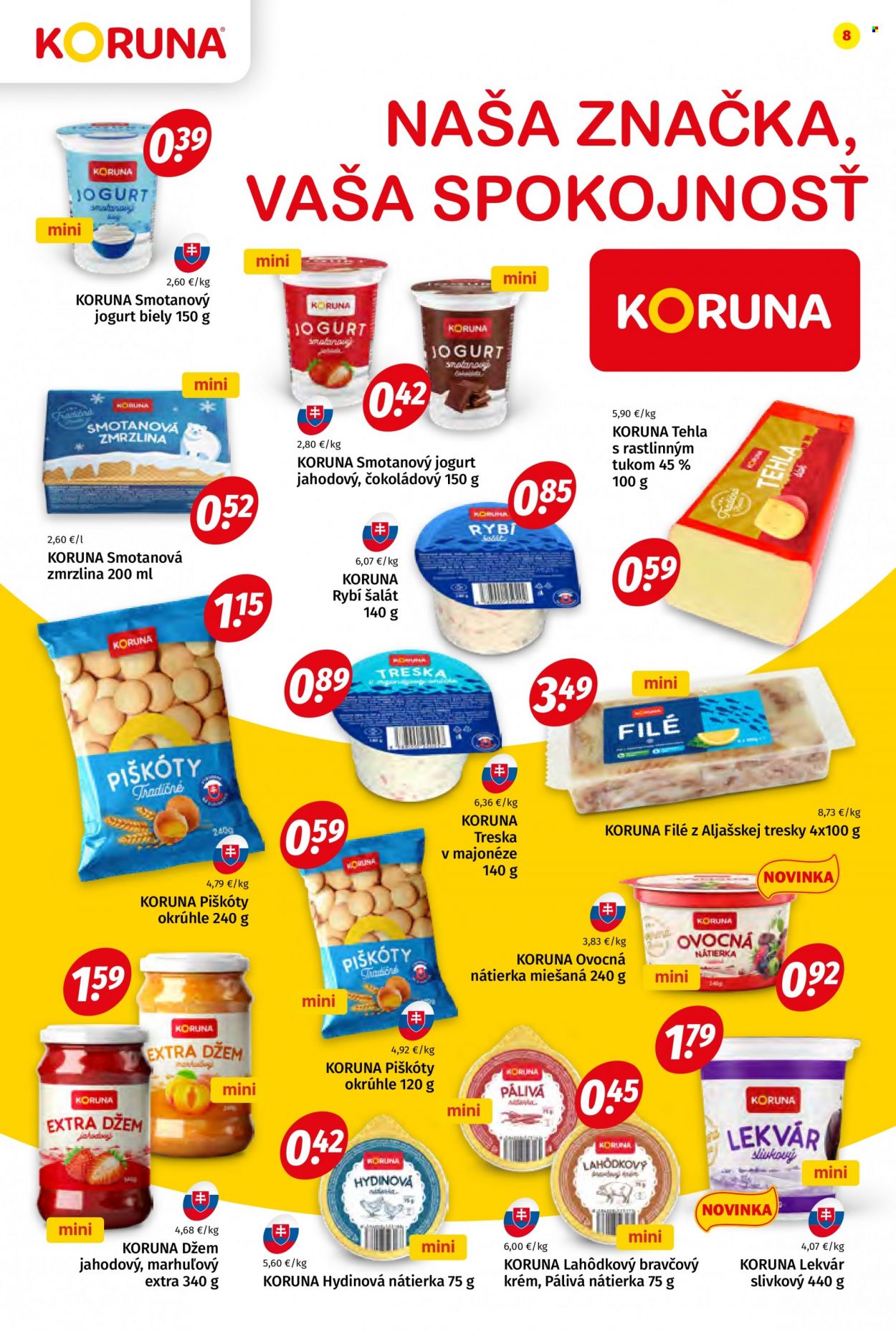 Leták Potraviny KORUNA - 7.7.2023 - 19.7.2023. Strana 8
