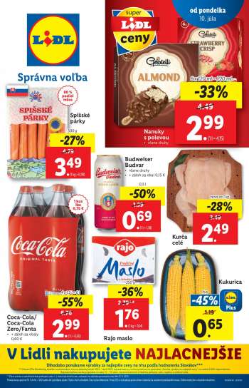 Leták Lidl - 10.7.2023 - 16.7.2023.