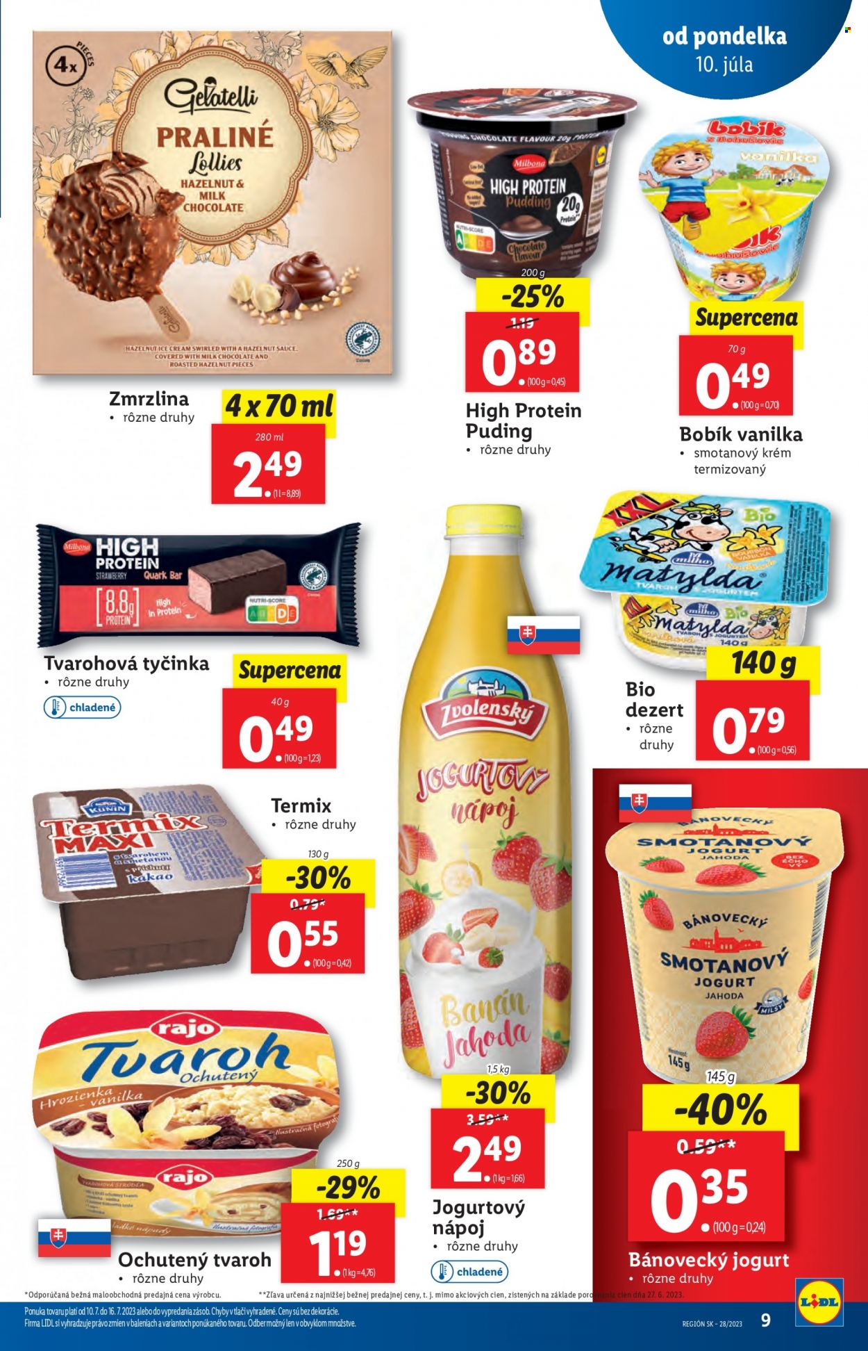 Leták Lidl - 10.7.2023 - 16.7.2023. Strana 9