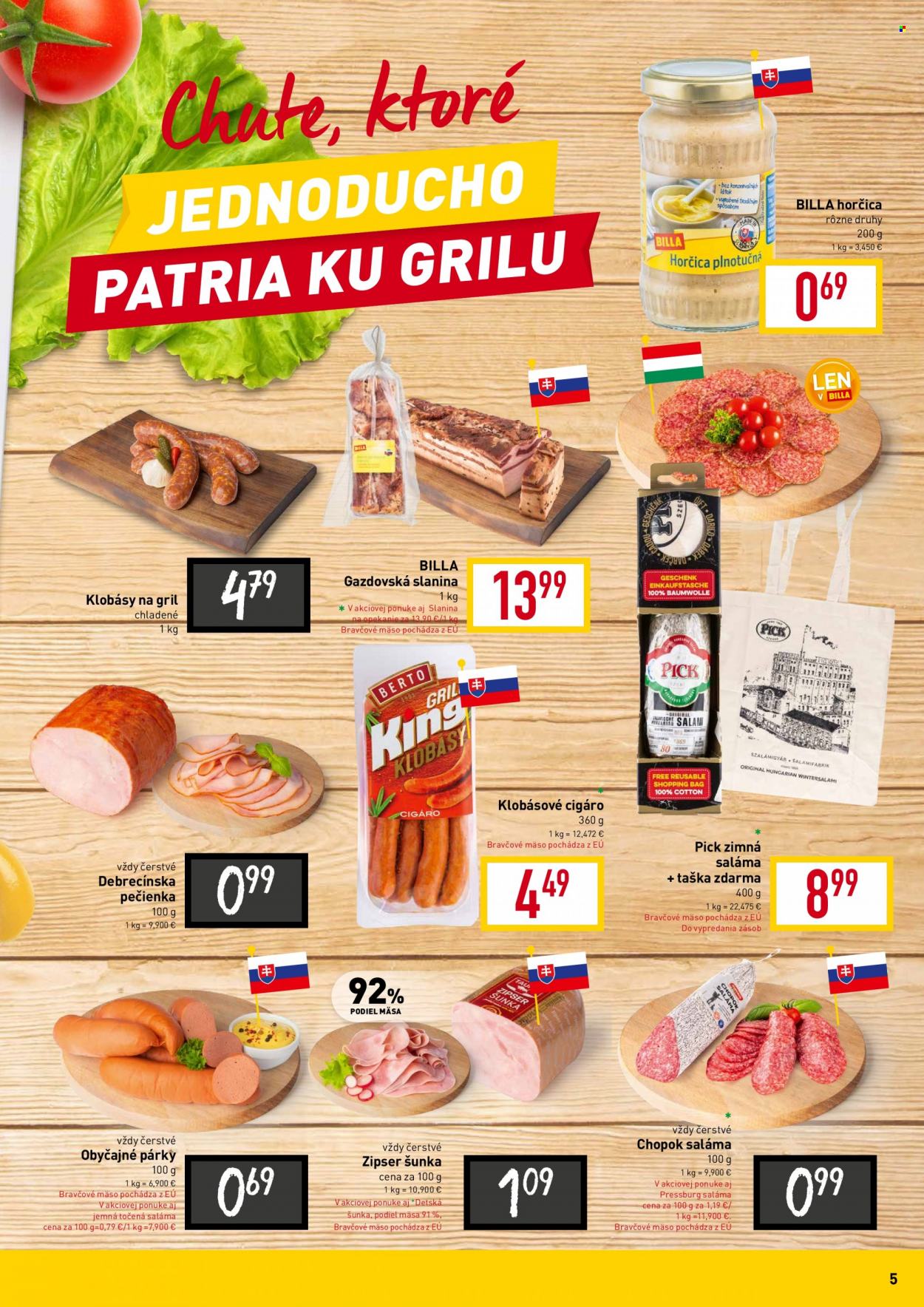 Leták Billa - 6.7.2023 - 1.8.2023. Strana 5