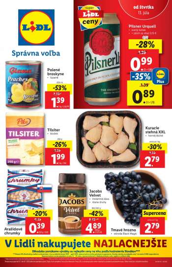 Leták Lidl - 13.7.2023 - 16.7.2023.