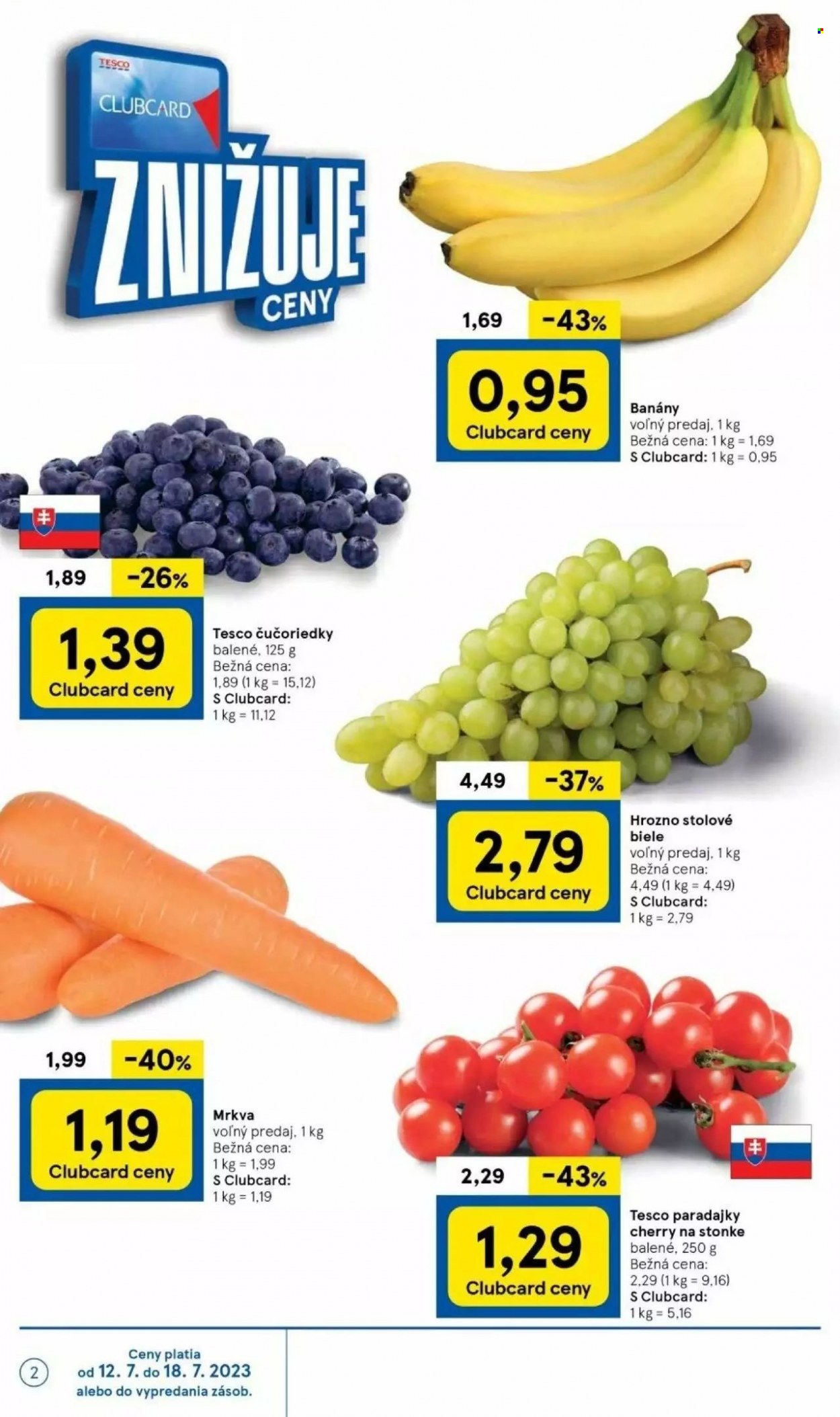 Leták TESCO - 12.7.2023 - 18.7.2023. Strana 2