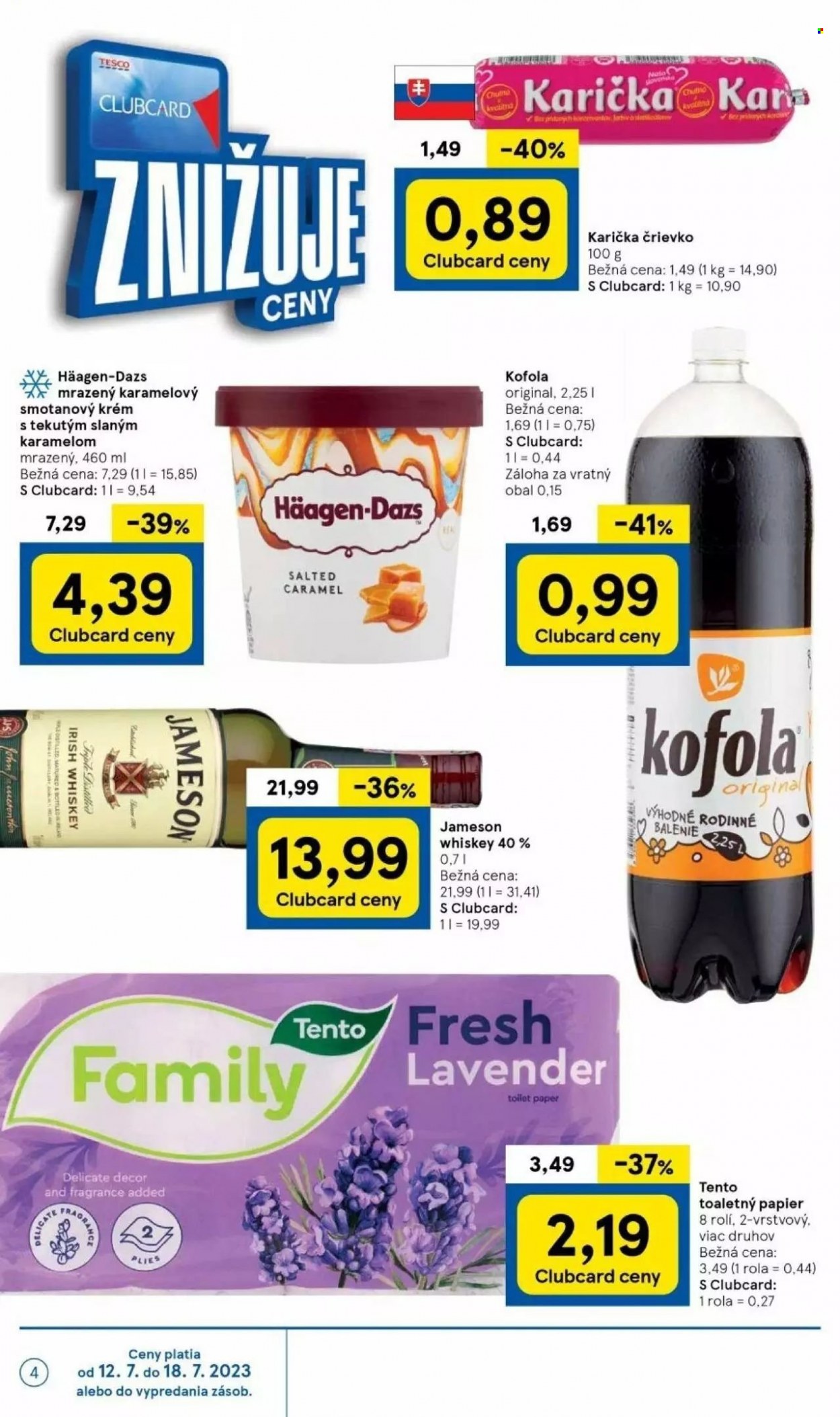 Leták TESCO - 12.7.2023 - 18.7.2023. Strana 4