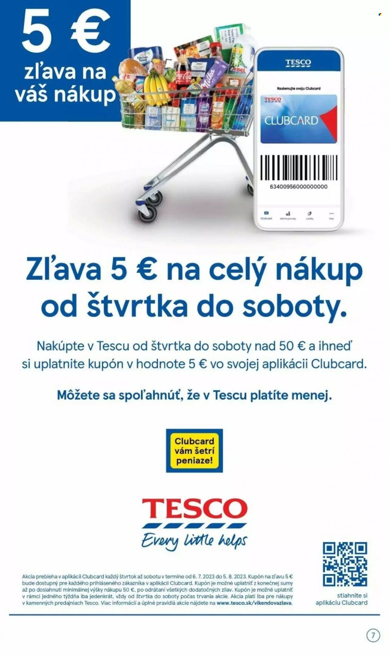 Leták TESCO - 12.7.2023 - 18.7.2023. Strana 7