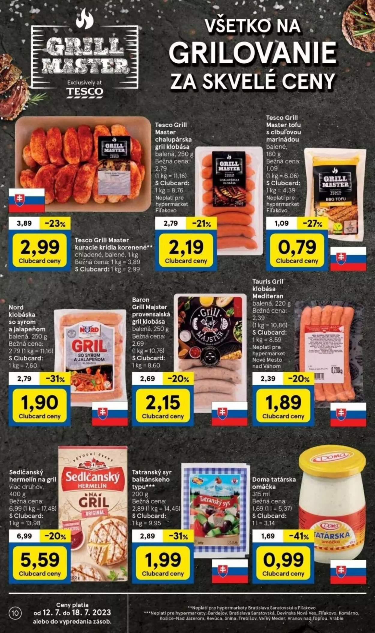 Leták TESCO - 12.7.2023 - 18.7.2023. Strana 10