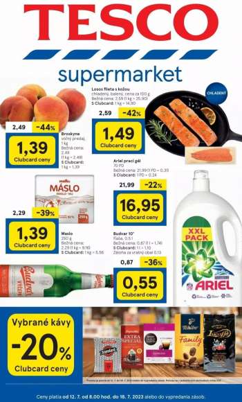 Leták TESCO supermarket - 12.7.2023 - 18.7.2023.