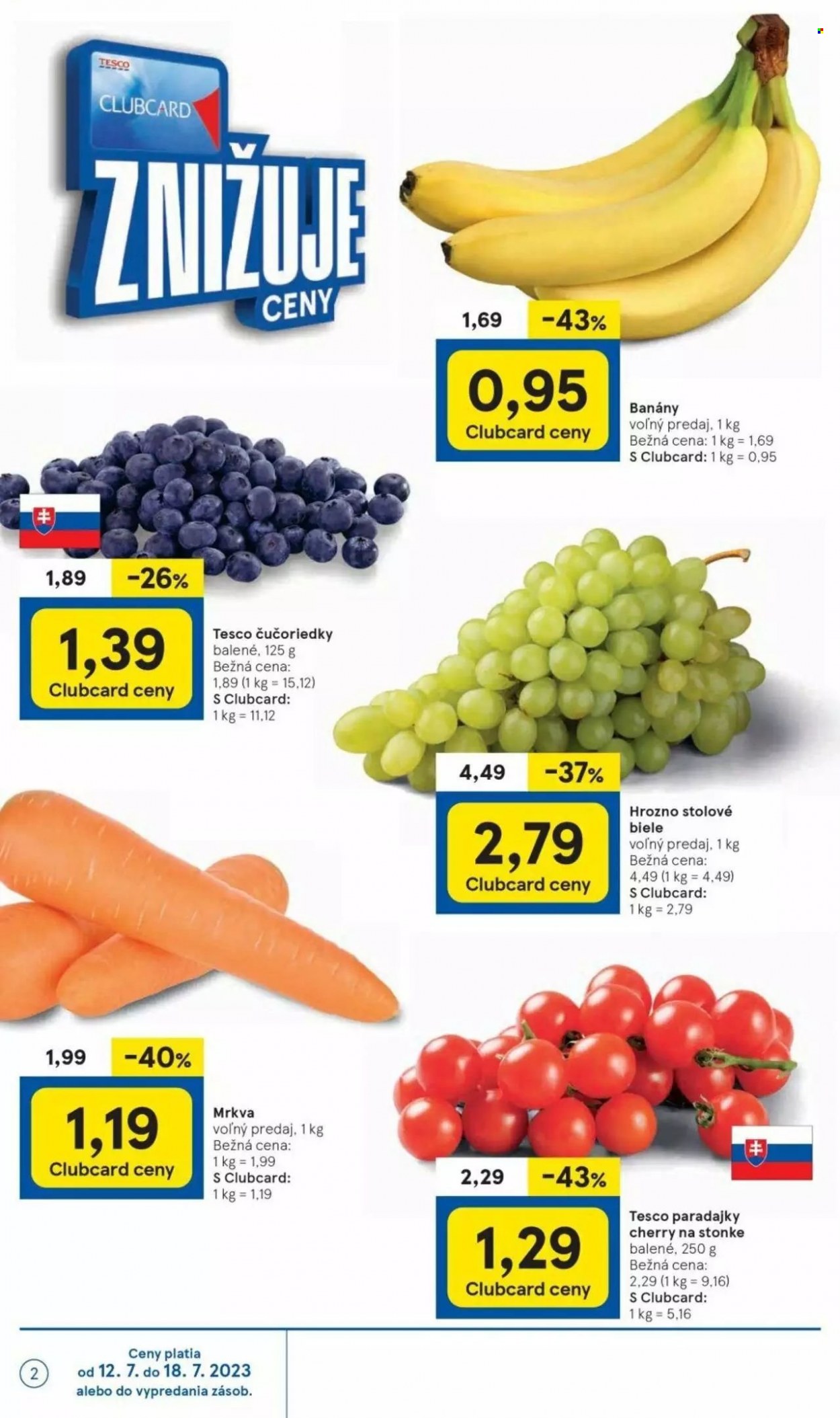 Leták TESCO supermarket - 12.7.2023 - 18.7.2023. Strana 2