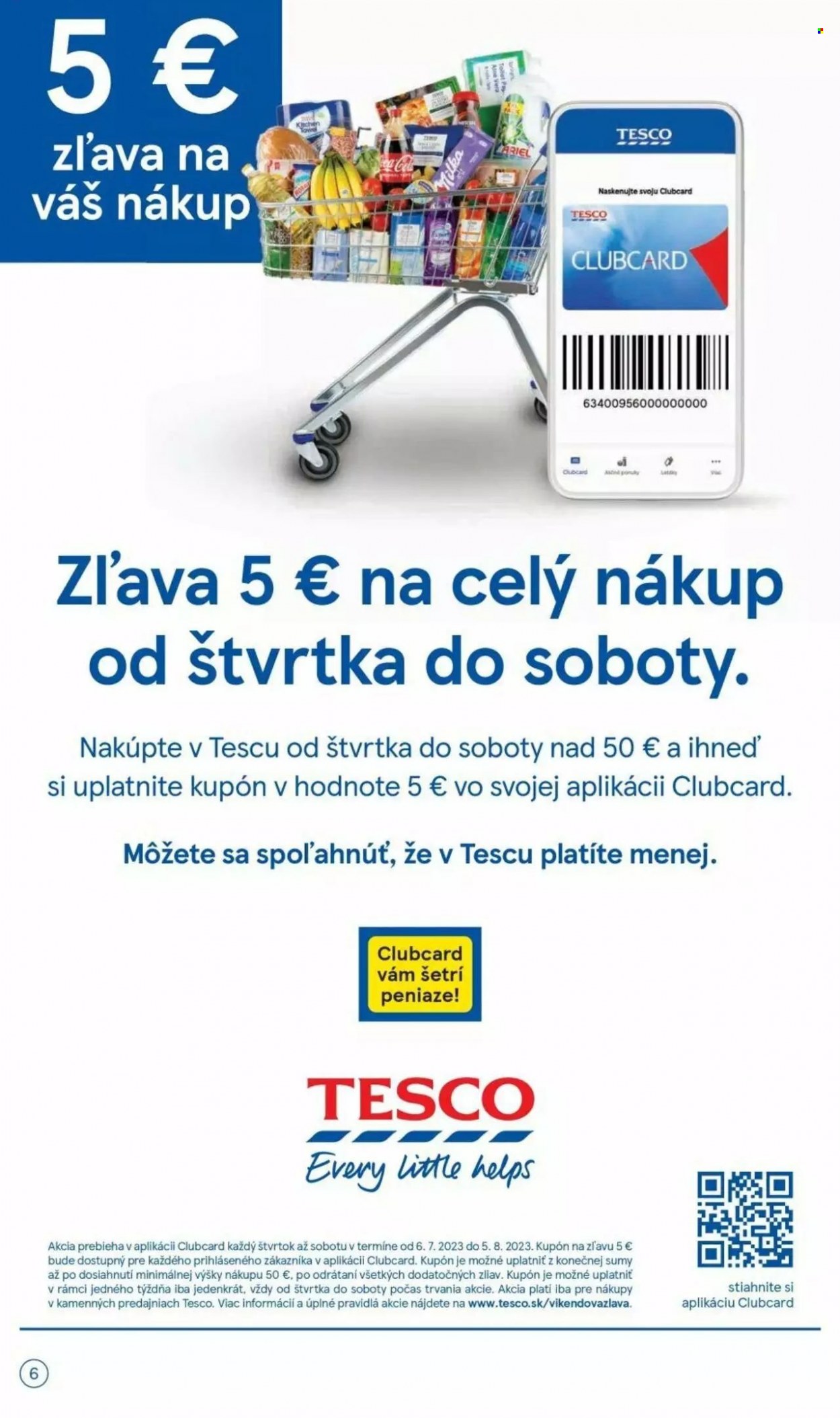 Leták TESCO supermarket - 12.7.2023 - 18.7.2023. Strana 6