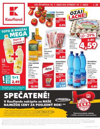 Leták Kaufland - 13.7.2023 - 19.7.2023.