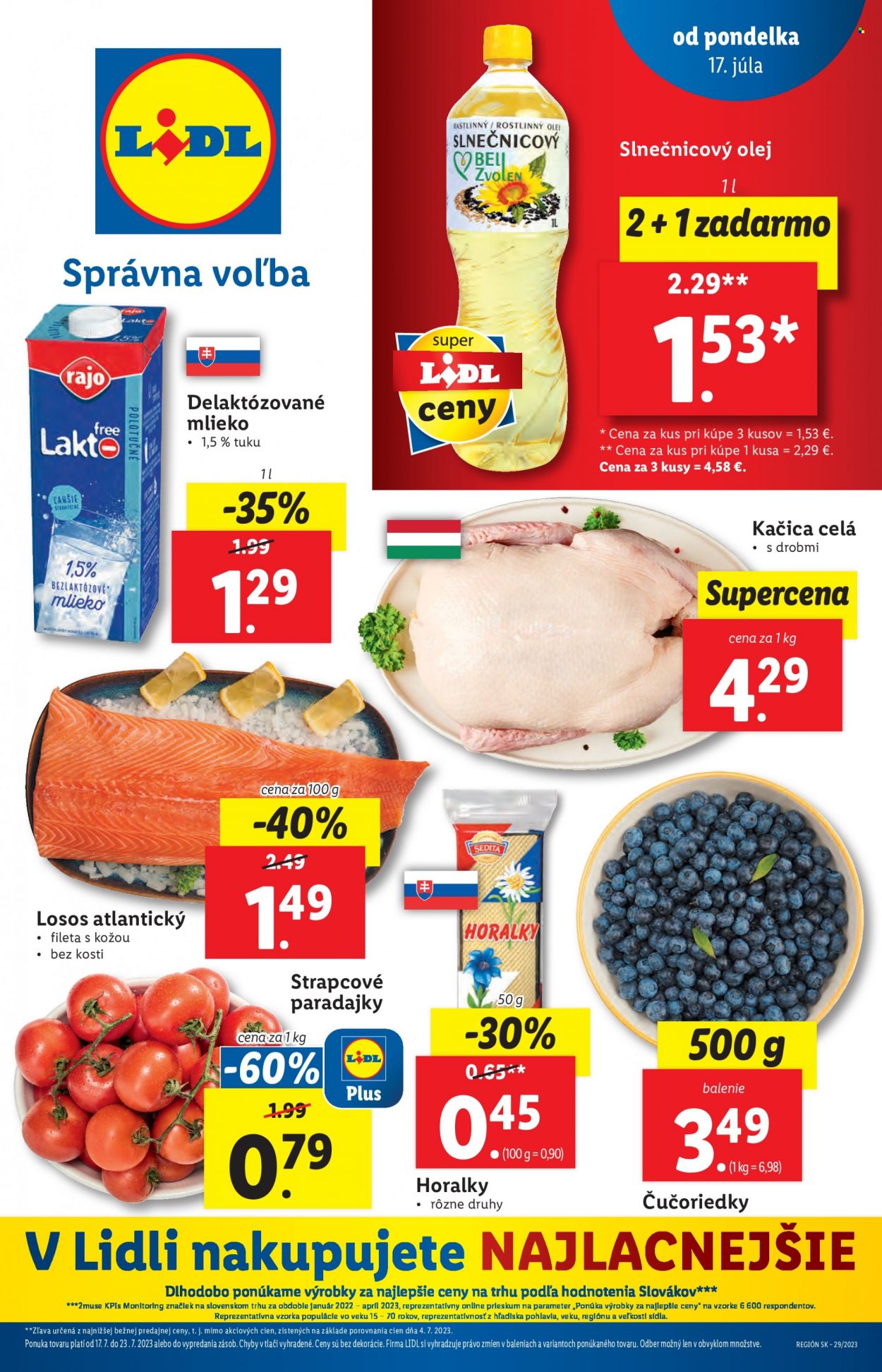 Leták Lidl - 17.7.2023 - 23.7.2023. Strana 1