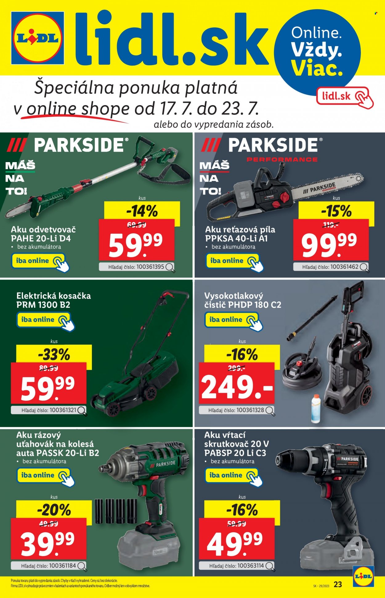 Leták Lidl - 17.7.2023 - 23.7.2023. Strana 23