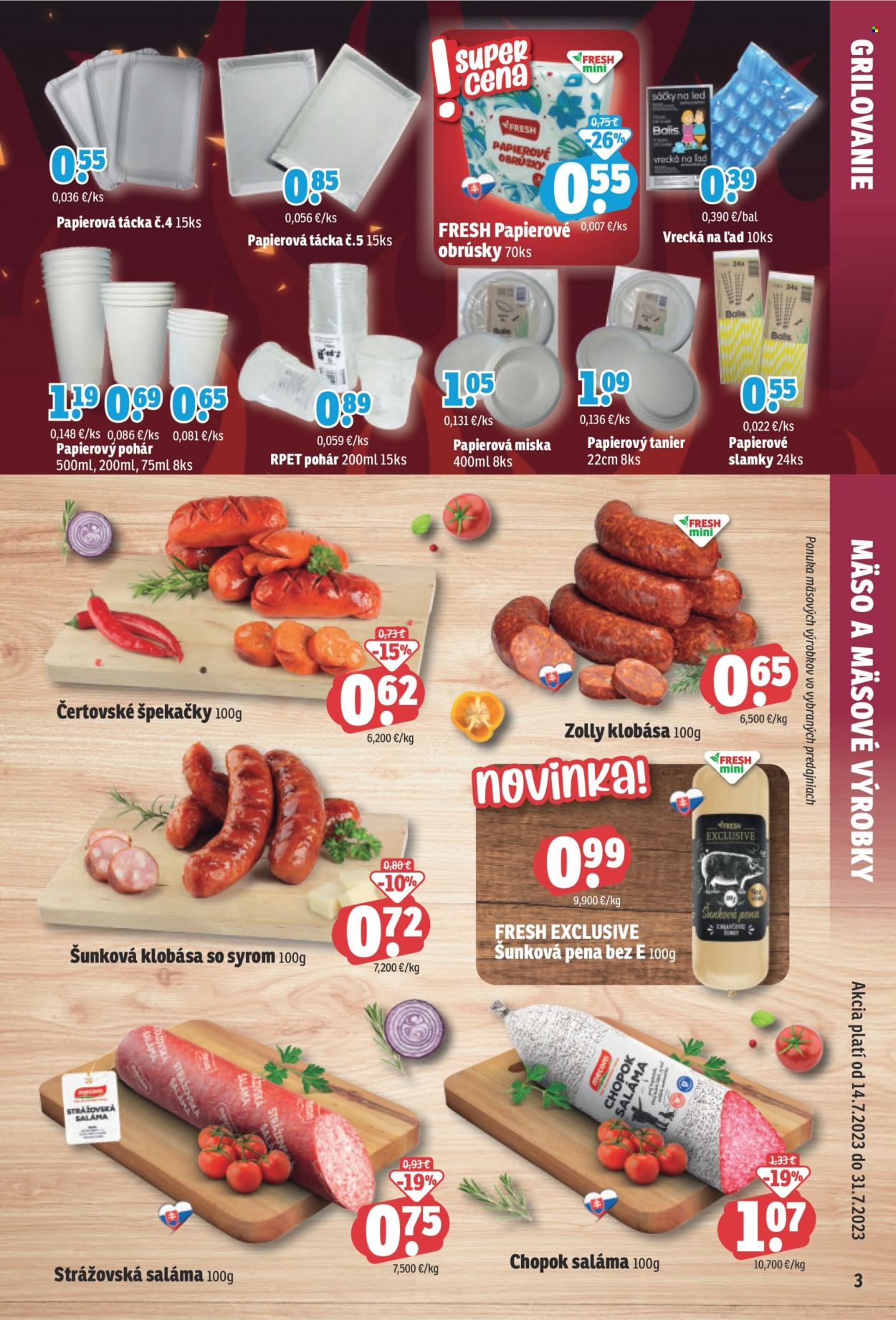 Leták FRESH - 14.7.2023 - 31.7.2023. Strana 3