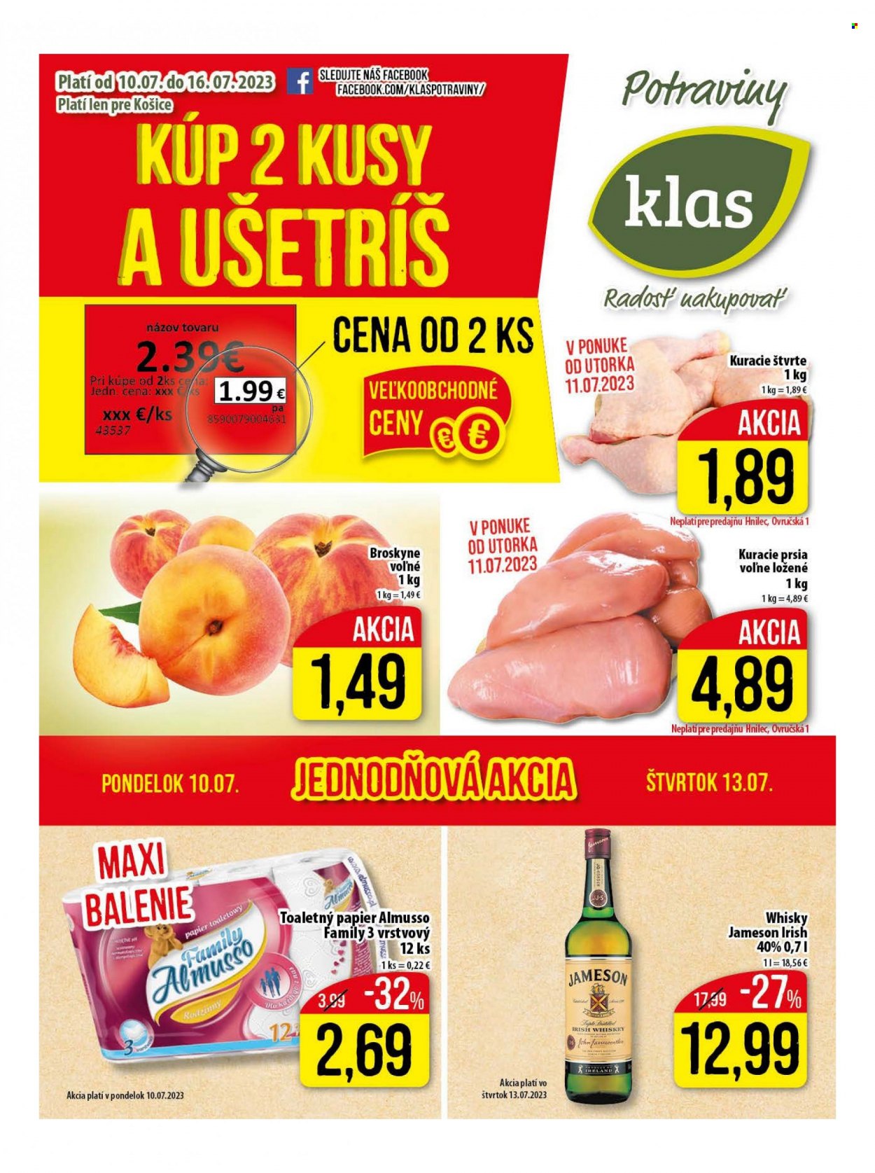 Leták Klas - 10.7.2023 - 16.7.2023. Strana 1