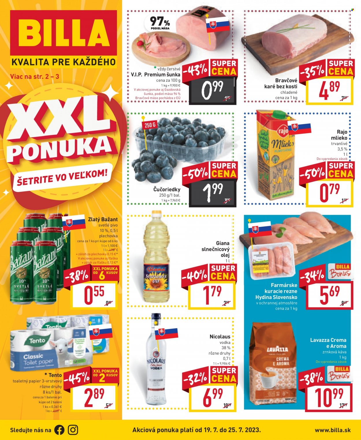 Leták Billa - 19.7.2023 - 25.7.2023. Strana 1