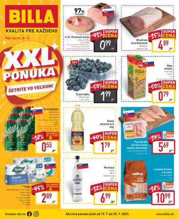 Leták Billa - 19.7.2023 - 25.7.2023.